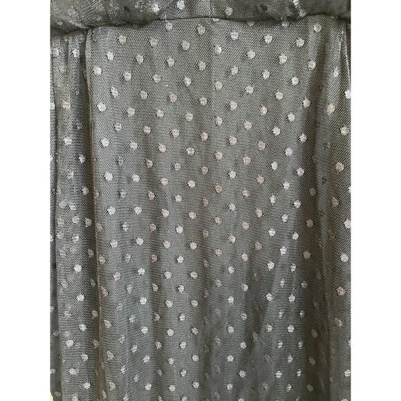 Vintage Vera Hicks Whimsigoth Lace Ruffle Dress Size M Black Sheer Vamp Fairy - Picture 8 of 10